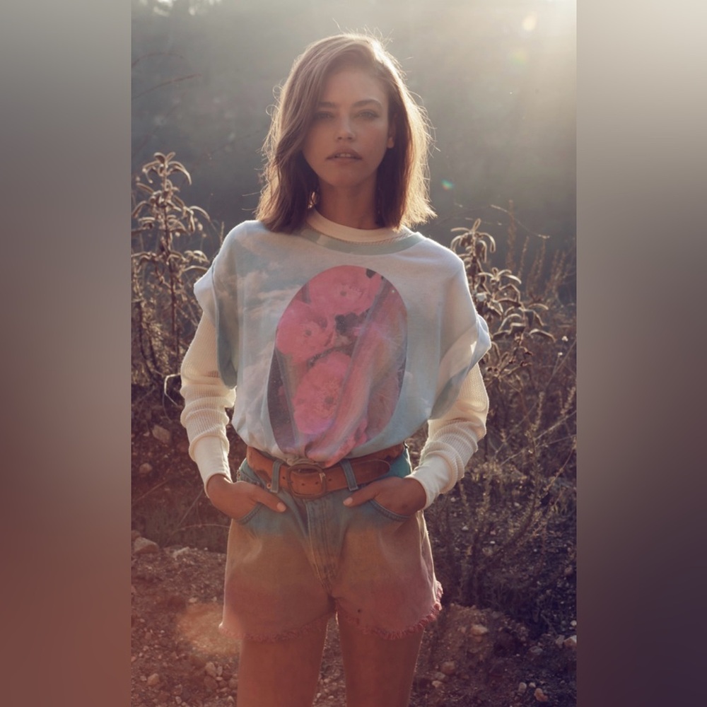 NWT Wildfox DayDream Pre-Fall 2013 Into the Wild Graphic Top Size Medium